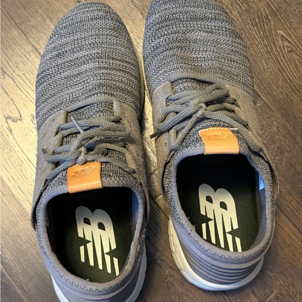 New Balance Charcoal Knit Men's Sneakers